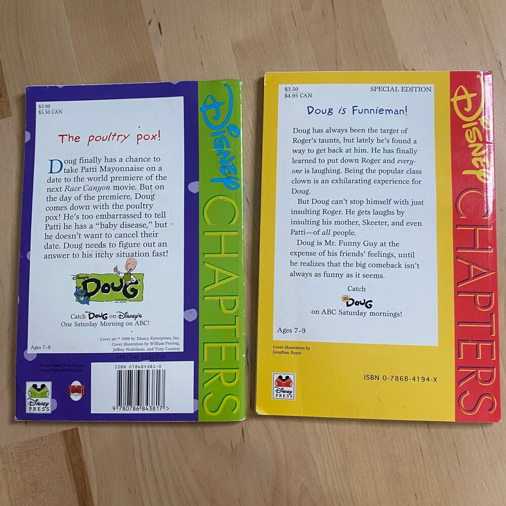 Vintage 1997 & 1999 Disney Chapters Doug Book Bundle - Picture 10 of 10